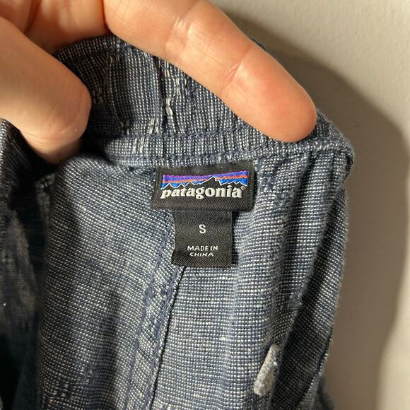 Patagonia Island Hemp Beach Pants Women’s Small Blue Lightweight Minimalist - Picture 9 of 10